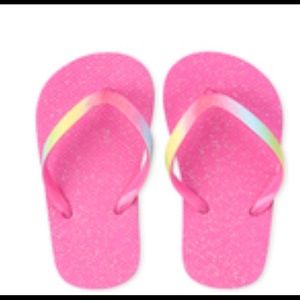 Pink flip flops